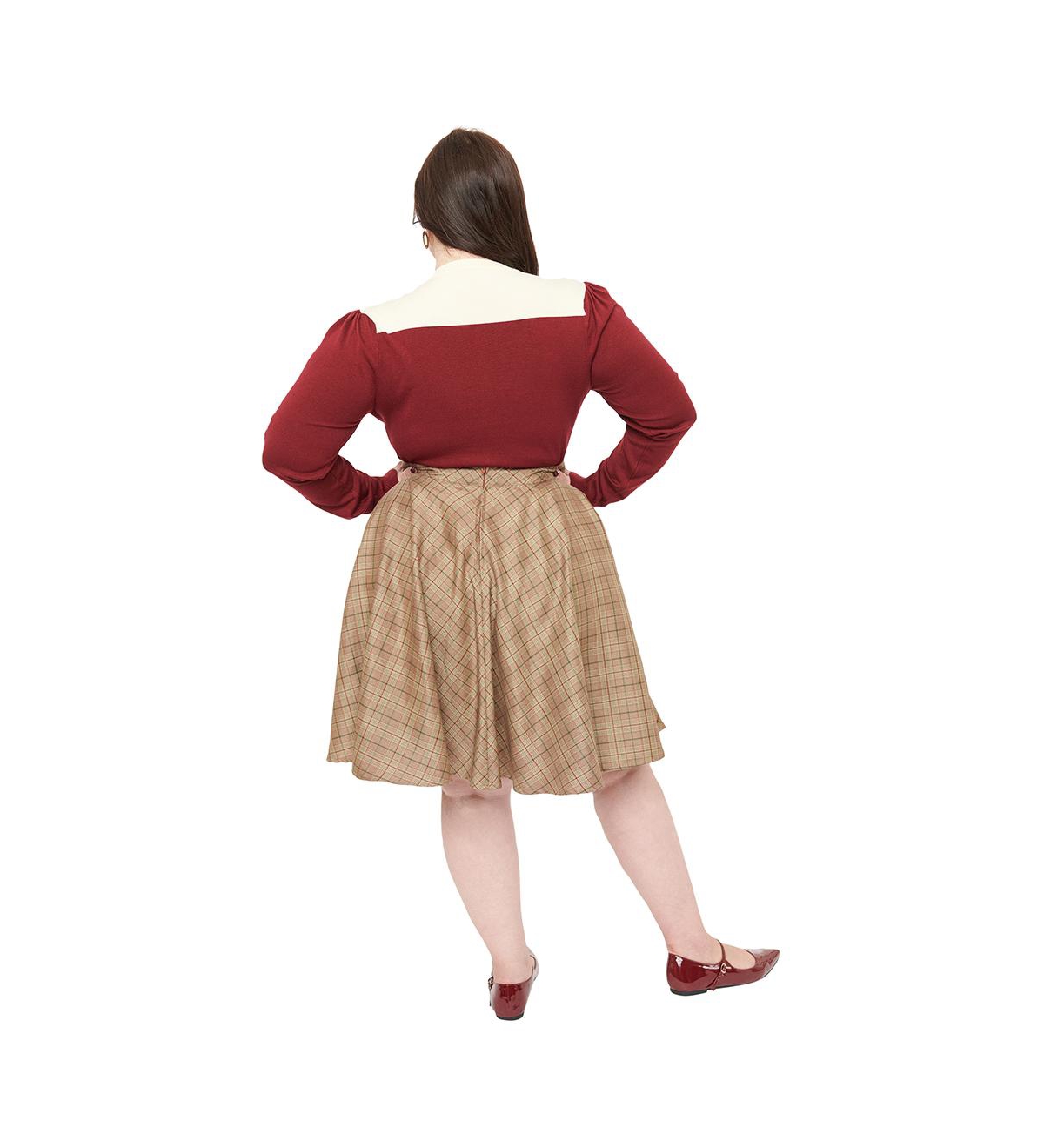 Smak Parlour Plus Size 1960s Scene Flare Skirt