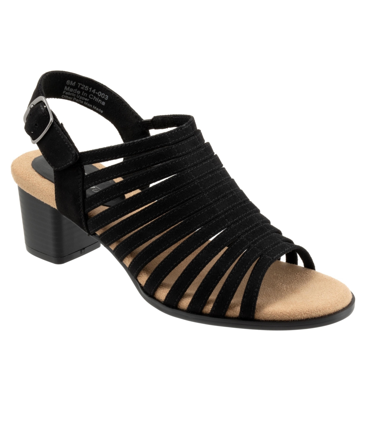 Trotters Midge Sandal - Black suede