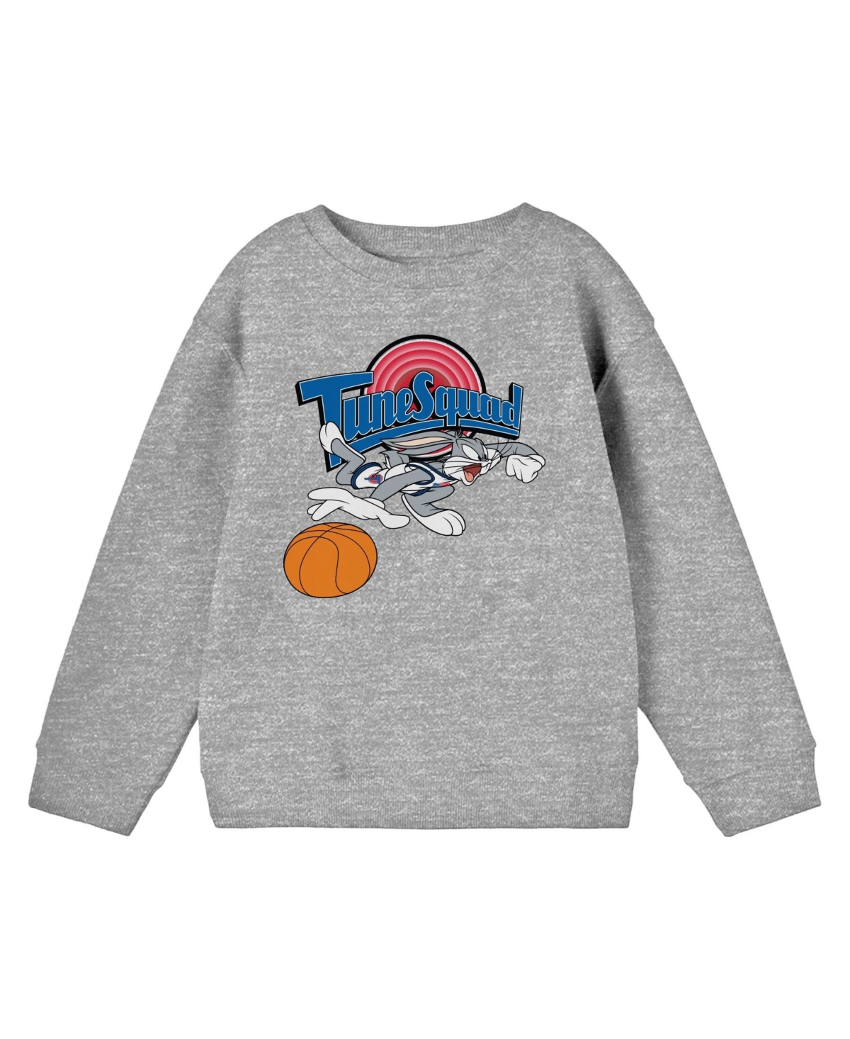 Space Jam Boys Bugs Bunny Dribbling Athletic Heather Long Sleeve Shirt