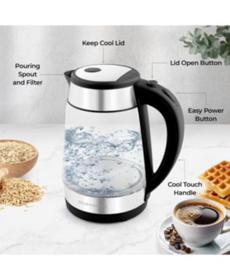 Fast-Boiling Electric Kettle - 1.7L Hot Water Kettle 1500W With Auto Shut-Off