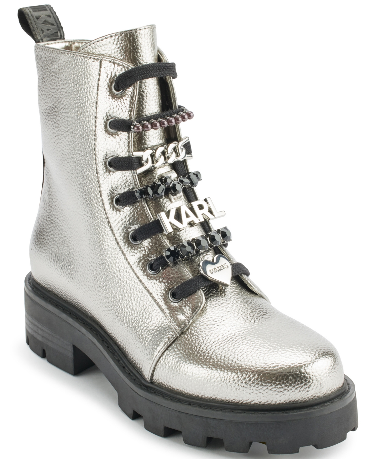 Karl Lagerfeld Paris Women's Mela Combat Boots
