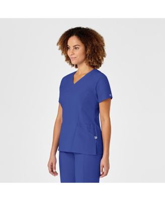 Women's W123 Mock Wrap Scrub Top