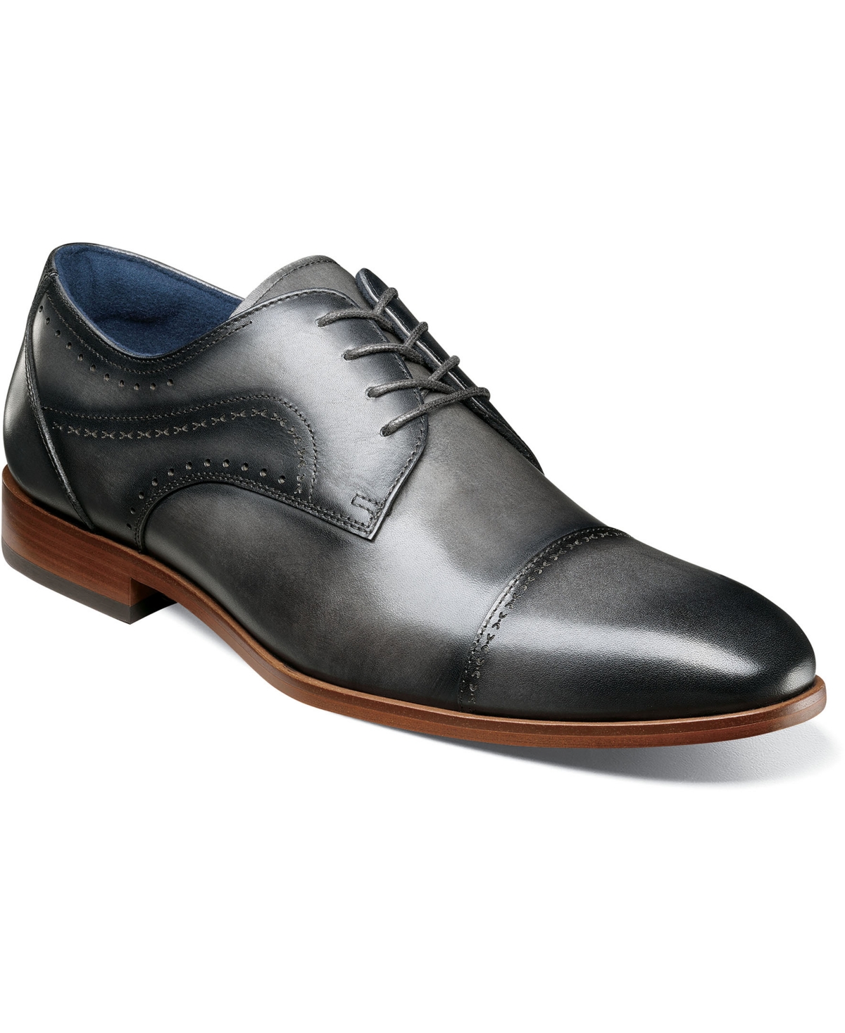 Stacy Adams Bryant Cap Toe Oxford In Gray