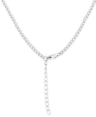 EFFY&reg; Cultured Freshwater Pearl (6mm) & Cable Chain Collar Necklace in Sterling Silver, 18" + 1" extender