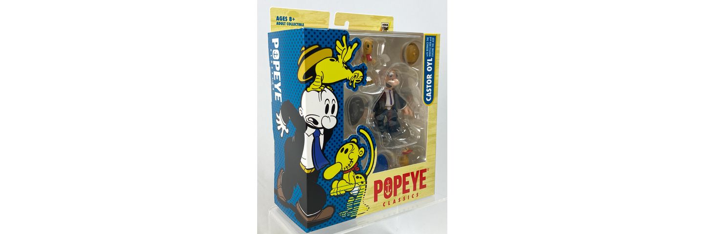 Детские фигурки Popeye Castor Oyl 1:12 Scale Articulated Collectible 3-Piece Action Figure, Ages 8+ — фото 3
