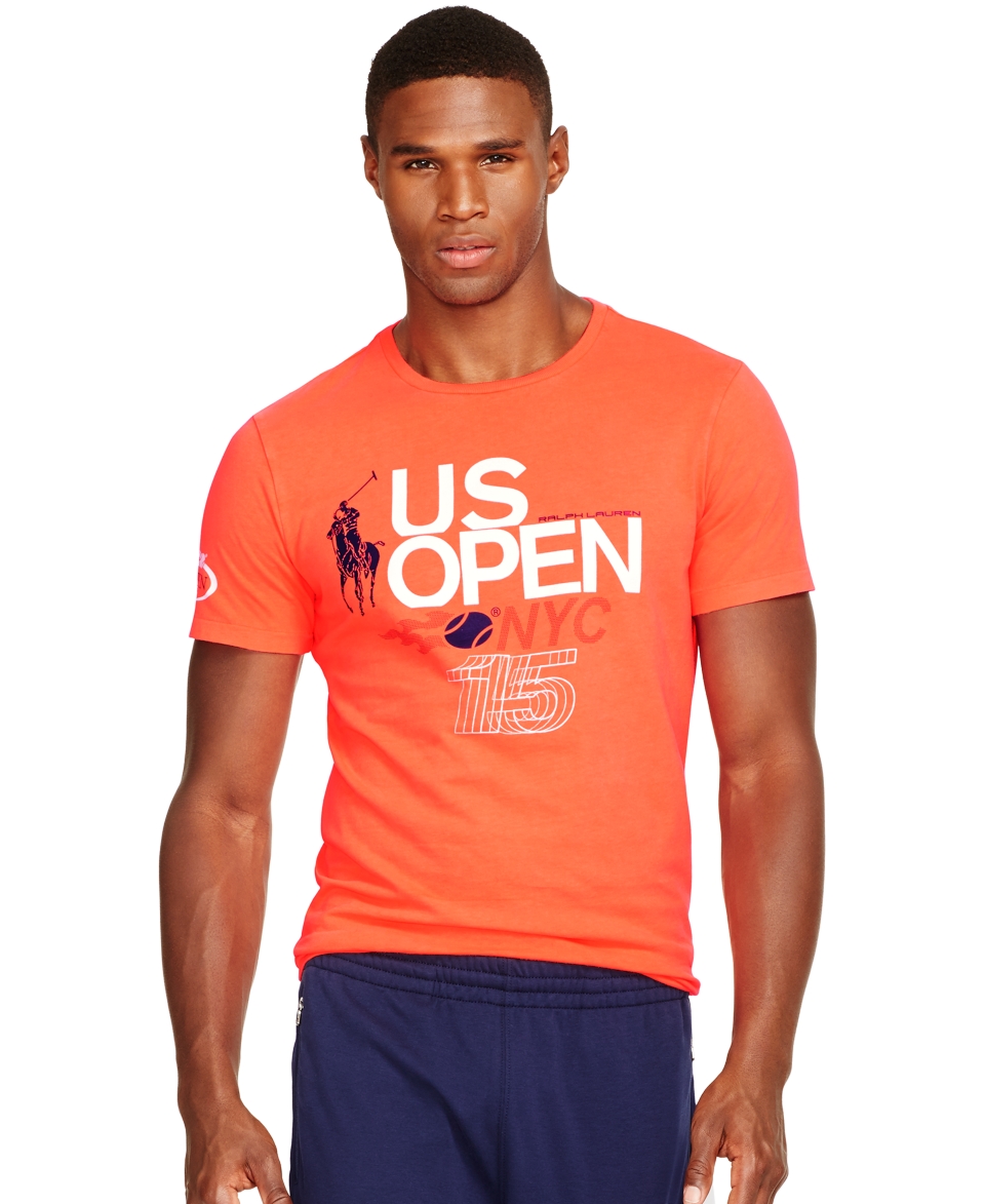 Polo Ralph Lauren US Open Custom Fit Neon Graphic T Shirt   T Shirts