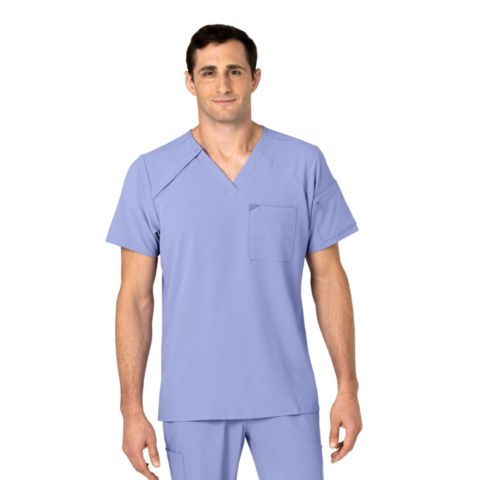 Мужской топ Wink Renew EZ Zip Scrub, цвет: Синий