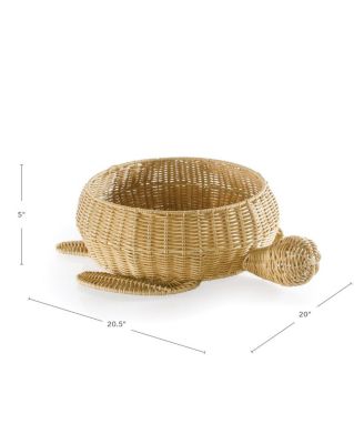 Kaplan Early Learning Turtle Washable Wicker Floor Basket