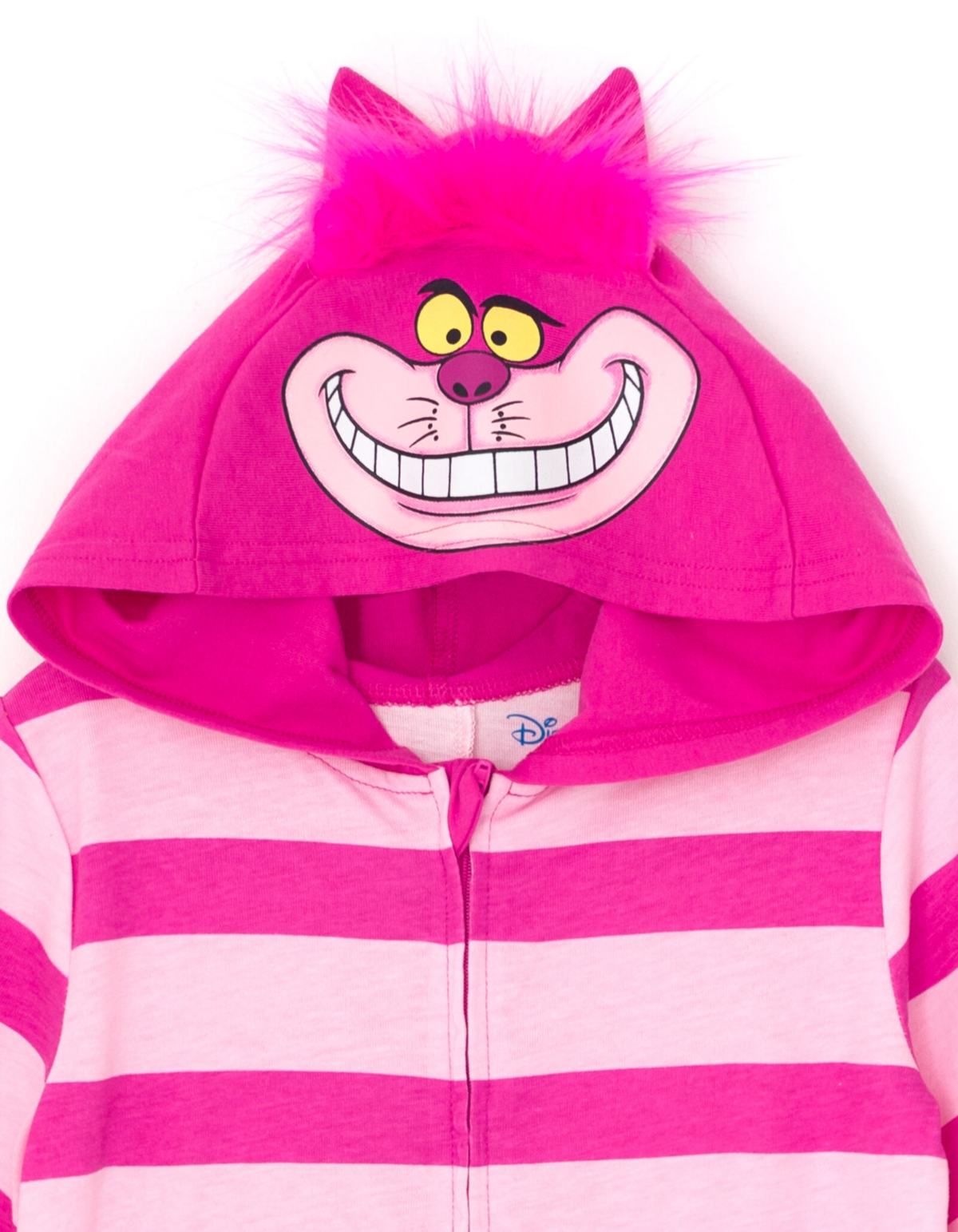 Alice in Wonderland Toddler Boys Disney Cheshire Cat Zip Up Coverall Tail