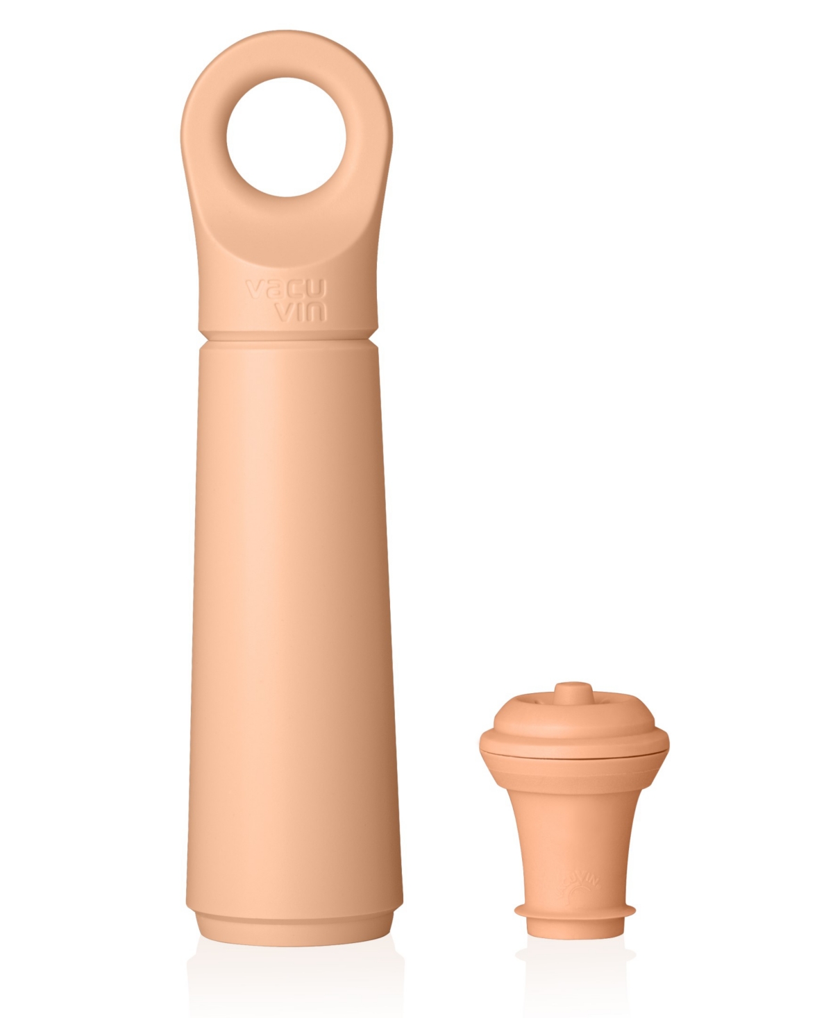 Vacu Vin Wine Saver Loop And Stopper Bundle In Terracotta
