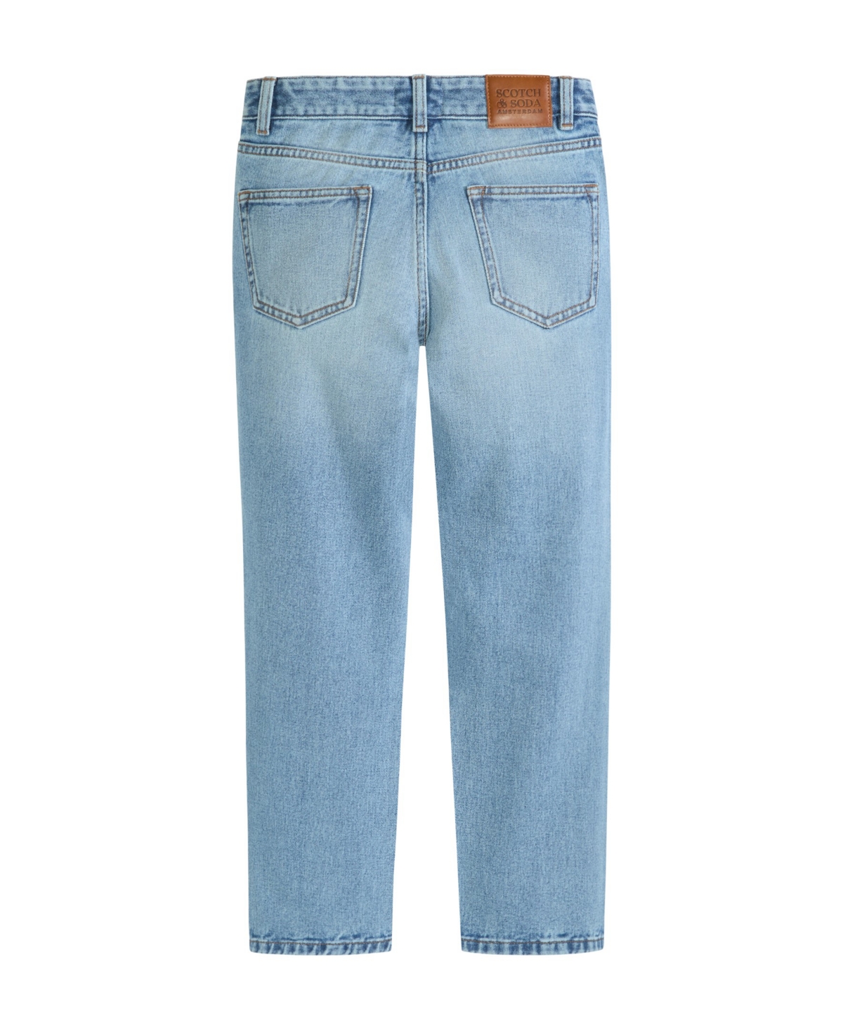 Scotch & Soda Big Boys Light 5 Pocket Straight Fit Jean In Clifton Wash