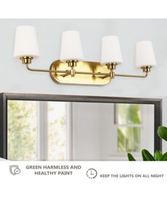 4-Light Bathroom Vanity Light with Shade
