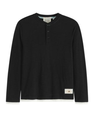 Big Boys Slub Jersey Henley T-Shirt