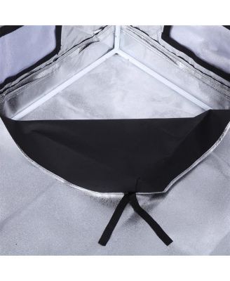 Dismountable Hydroponic Grow Tent for Home Use with Window - Black Indoor Plant Tent