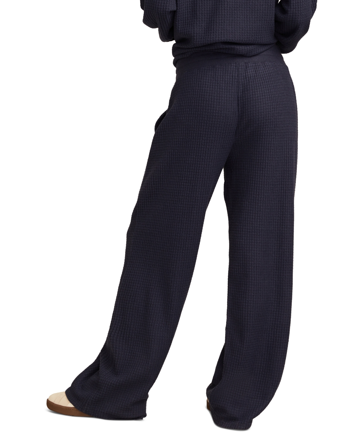 Lucky Brand Women's Cloud Waffle Wide-leg Pants In Dress Blues