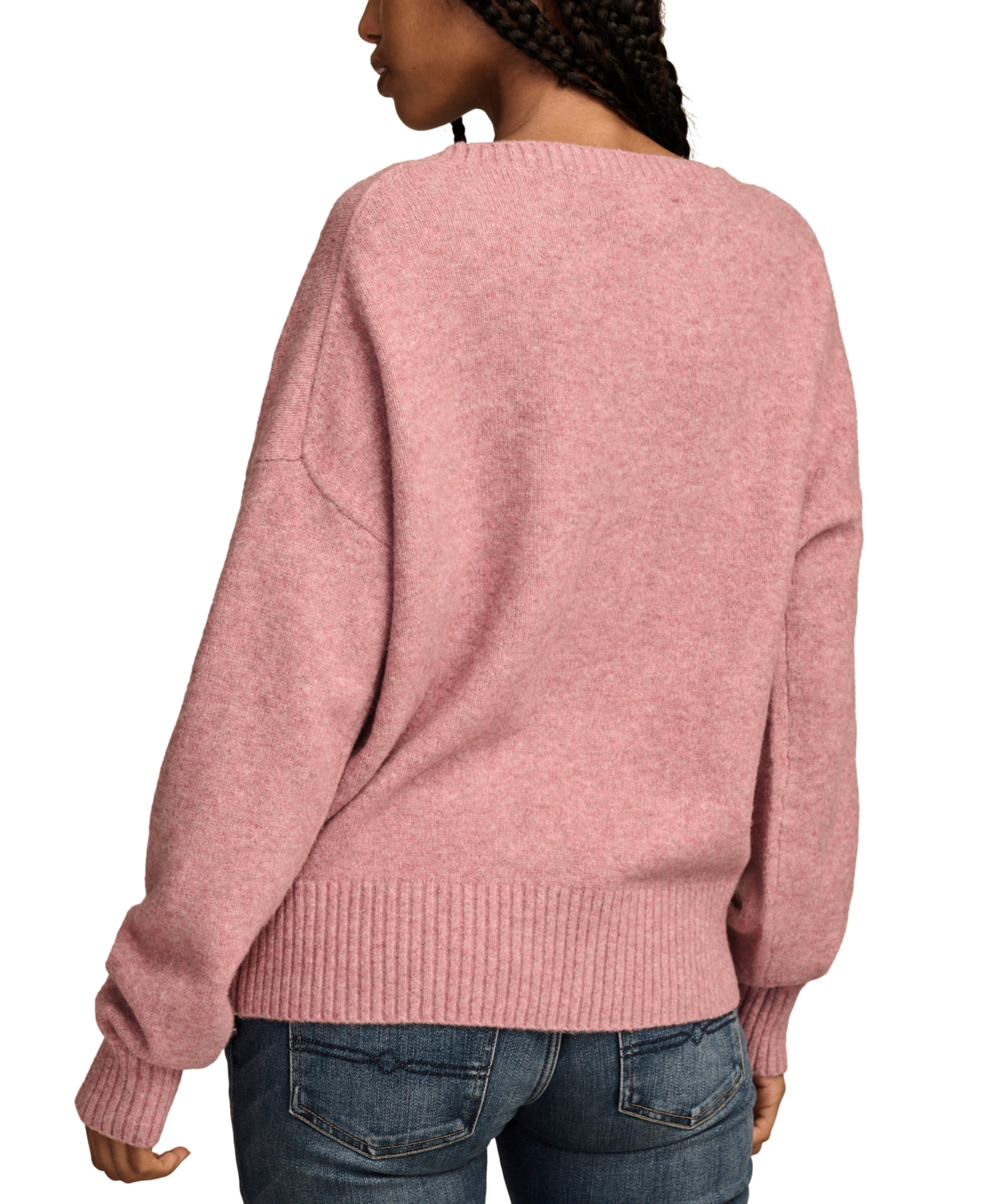 LUCKY BRAND WOMEN' SCREWNECK LONG-SLEEVE PULLOVER SWEATER 