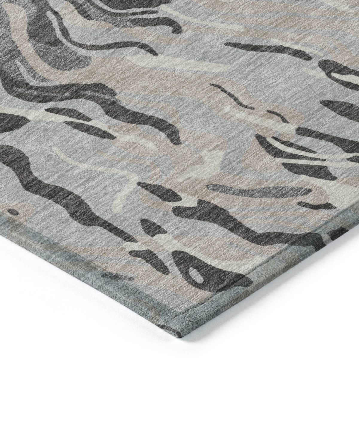 Addison Chantille Machine Washable Acn1038 9'x12' Area Rug In Gray