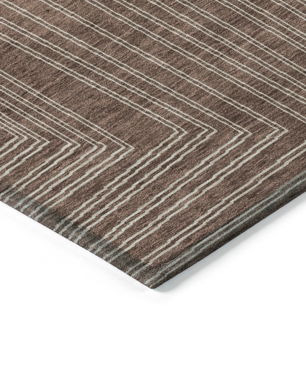 Addison Chantille Machine Washable Acn1045 8'x10' Area Rug In Brown