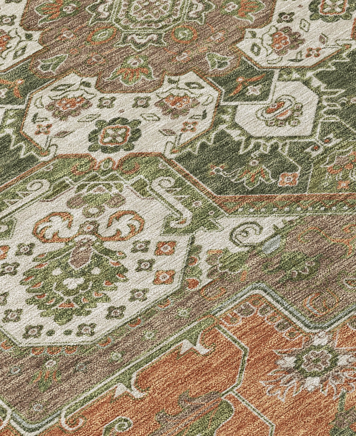 Addison Chantille Machine Washable Acn1036 8'x10' Area Rug In Rust