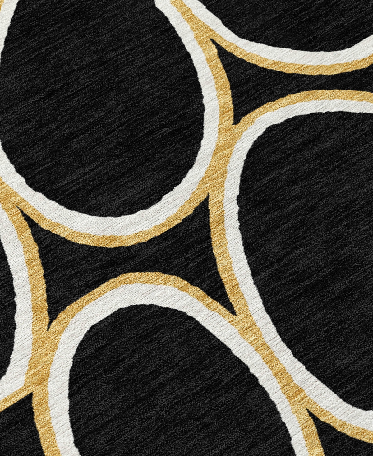 Addison Chantille Machine Washable Acn1041 5'x7'6" Area Rug In Black