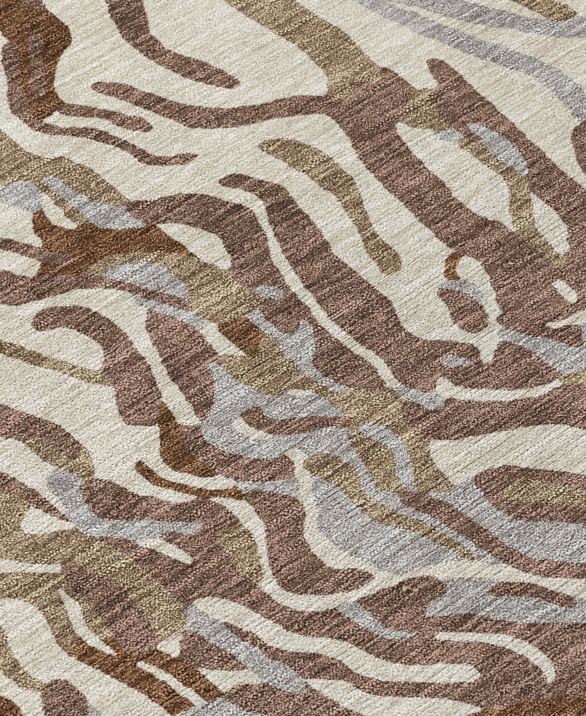 Addison Chantille Machine Washable Acn1038 2'6"x3'10" Area Rug In Brown