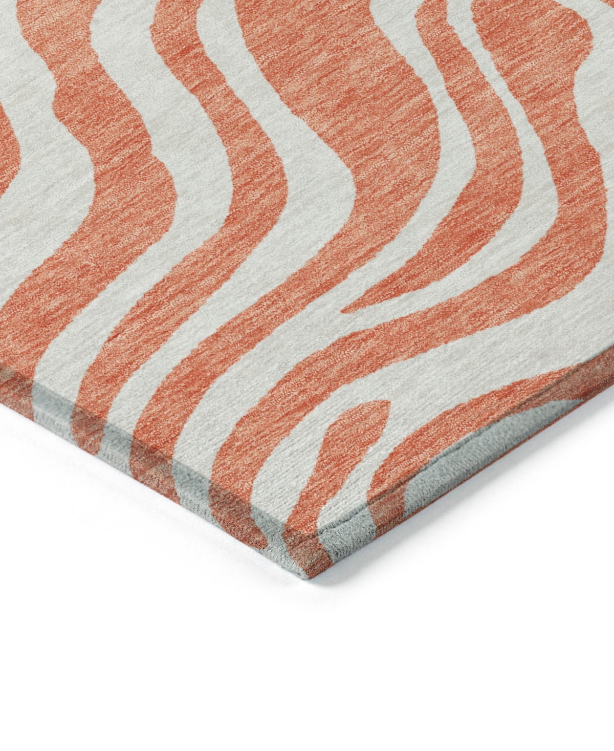 Addison Chantille Machine Washable Acn1042 2'3"x7'6" Runner Area Rug In Coral