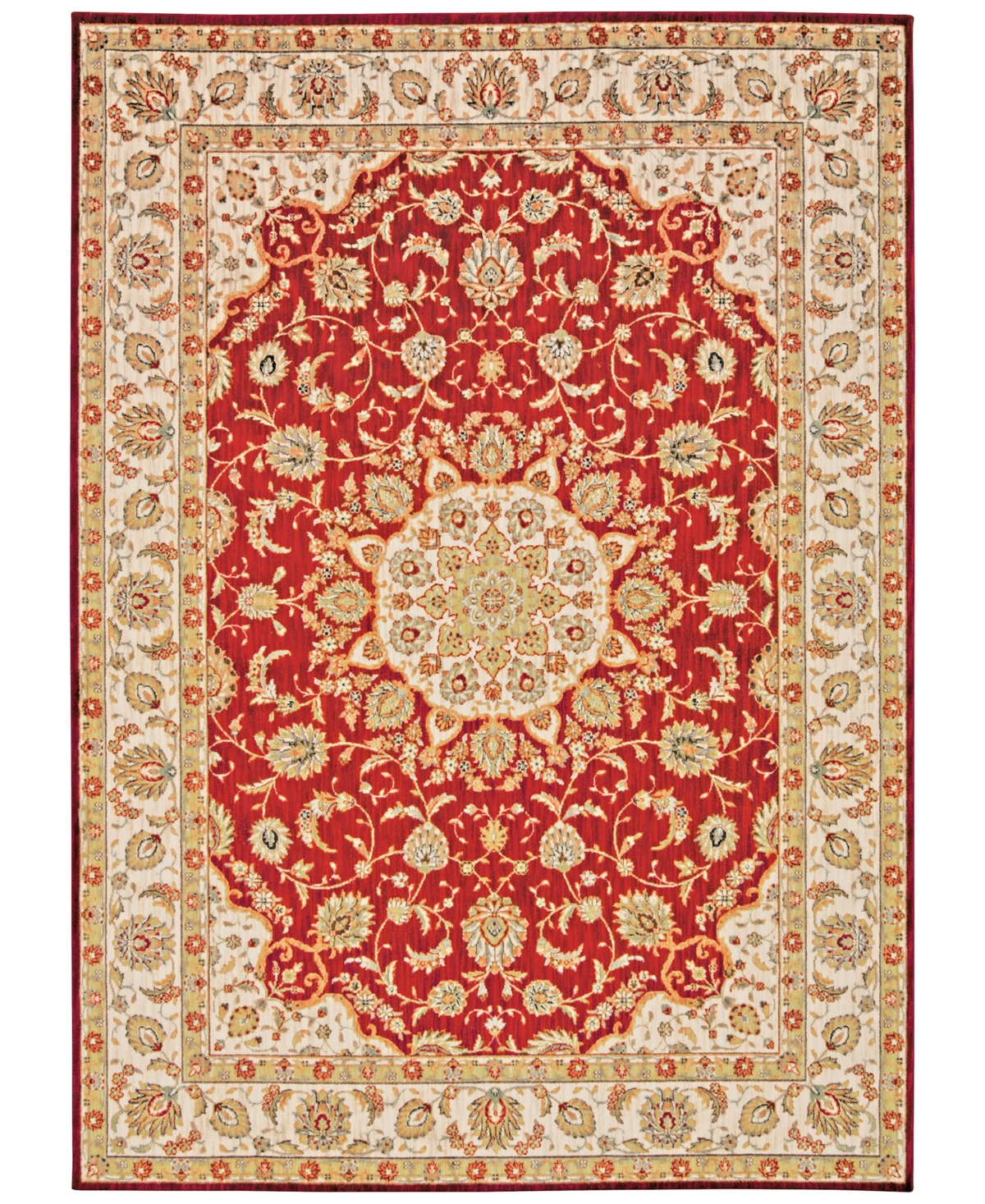 kathy ireland Home Ancient Times Palace Dream 7'9in x 10'10in Area Rug - Red