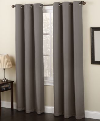 Montego Casual Textured Semi-Sheer Grommet Curtain Panel