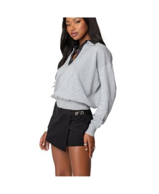 Women's Rue Double Collared Sweater