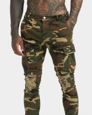 Men's Sergeant Camo Ripped Jeans