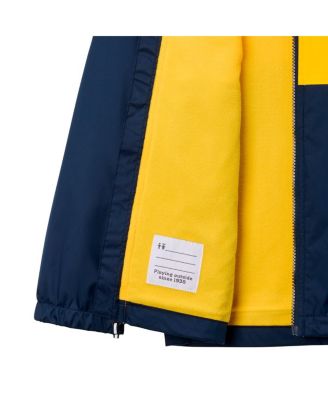 Big Boys and Girls Navy Michigan Wolverines Rainy Fields Lined Omni-Tech Full-Zip Hoodie Jacket