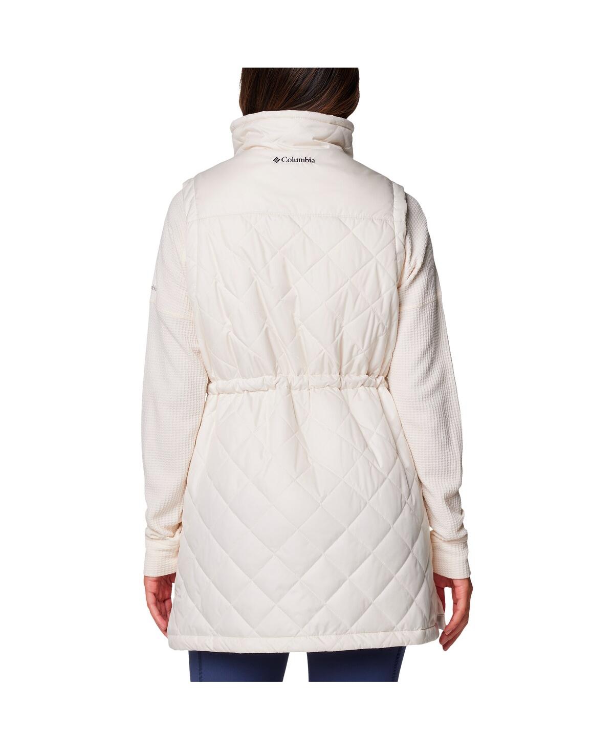 Columbia Women'sMichigan Wolverines Crested Peak Full-Zip Vest - White