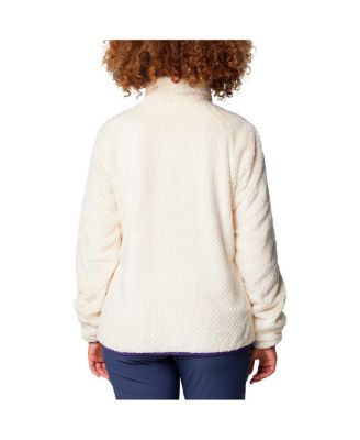 Women's Cream Washington Huskies Fireside II Sherpa Full-Zip Jacket