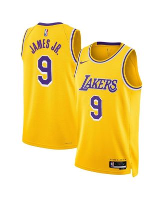 Nike Men s and Women s Bronny James Gold Los Angeles Lakers 2024 Offseason Addition Nike Swingman Jersey Macy s