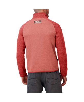 Men's Red Kansas City Chiefs Tonal Quarter-Zip Jacket