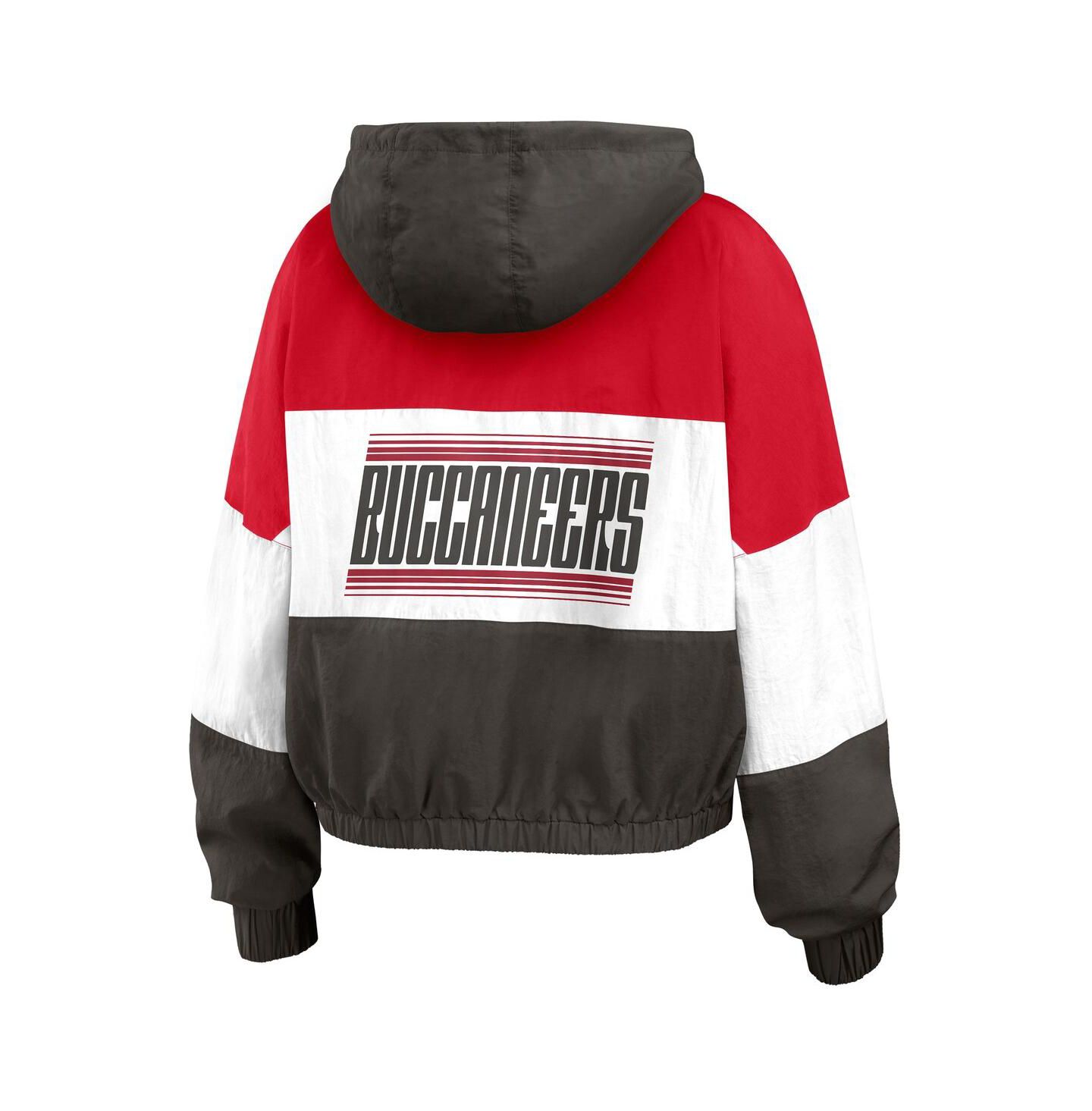Женская куртка WEAR by Erin Andrews Tampa Bay Buccaneers Plus Size Color Block Full-zip Windbreaker — фото 2