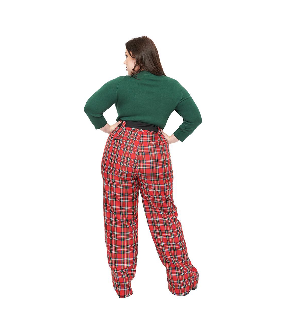 Unique Vintage Plus Size 1950s Wide Leg Trousers