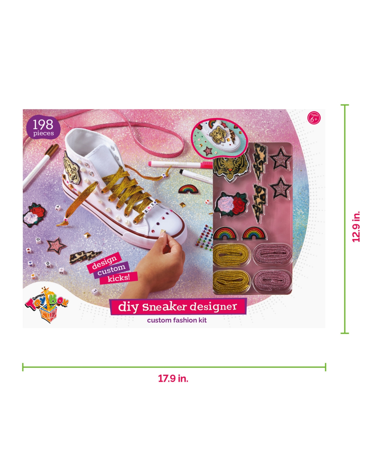 Geoffrey's Toy Box Fashion Designer Diy Sneaker Decorating Set In Open Miscellaneous