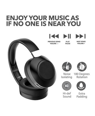 Wave-54 Bluetooth Headphones, 40H Playtime, Hi-Res Audio