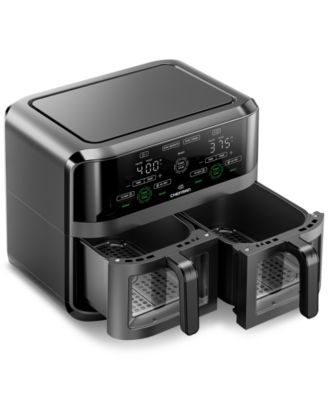 6-Qt. Digital Dual-Cooking Double-Basket Air Fryer 