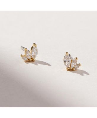 Gold Stud Earrings - Kennedy