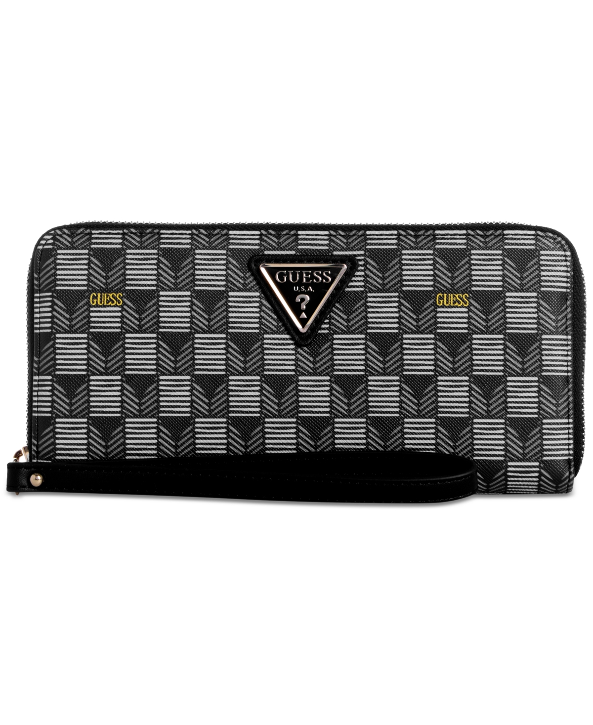 GUESS G WAVE LARGE ZIP AROUND WALLET