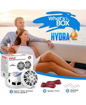 8" Waterproof Marine 2-Way Stereo Speakers - 300W, Full-Range(PLMR82)