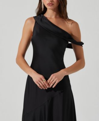 ASTR the Label Women's Orissa Asymmetric-Neck Dress - Macy's