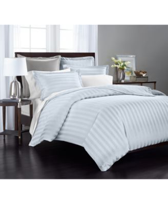 1.5" Stripe 550 Thread Count 100% Cotton 2-Pc. Duvet Cover Set, Twin