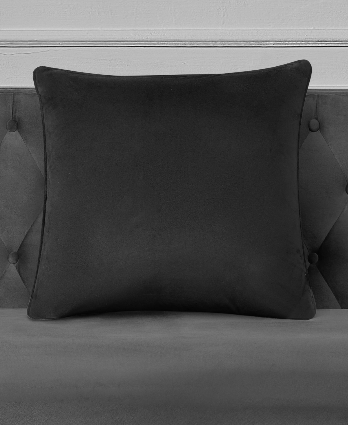Juicy Couture Tracksuit Decorative Pillow, 20" X 20" In Black