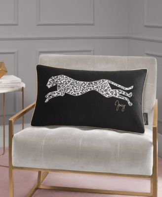 Velvet Cheetah Decorative Pillow, 14" x 24
