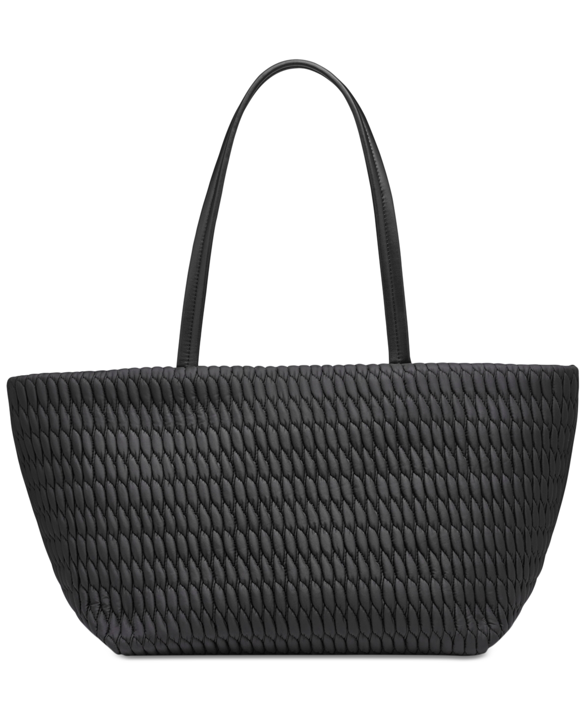 Dkny Mack Nylon Large Tote Bag -silver