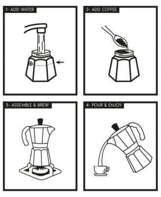 Aluminum 3 Cup Espresso Maker