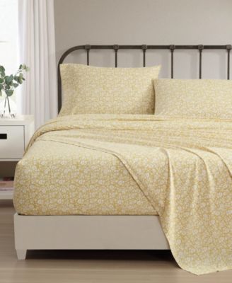 Laura Ashley 200-Thread Cotton 4 -Pc. Sheet Set, Full